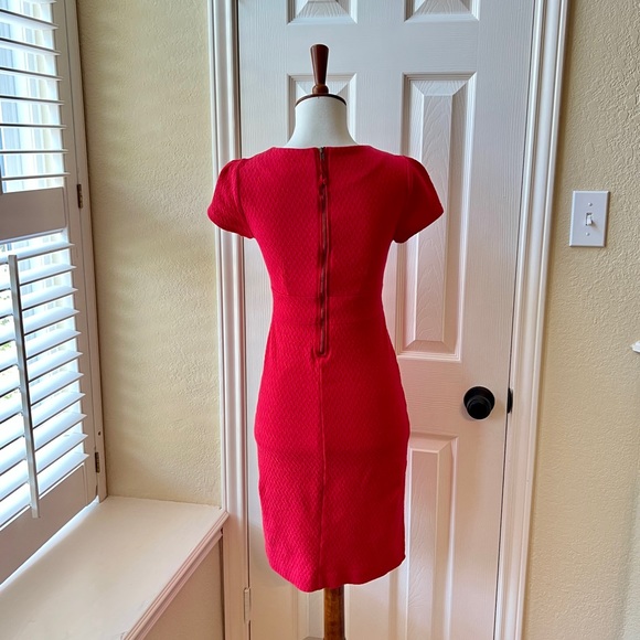 Anthropologie Maeve Red V-neck Sheath Dress - Picture 6 of 8